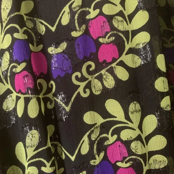 Anna Sui Floral Patchwork Mini Dress - Green and Pink - Picture 3 of 13